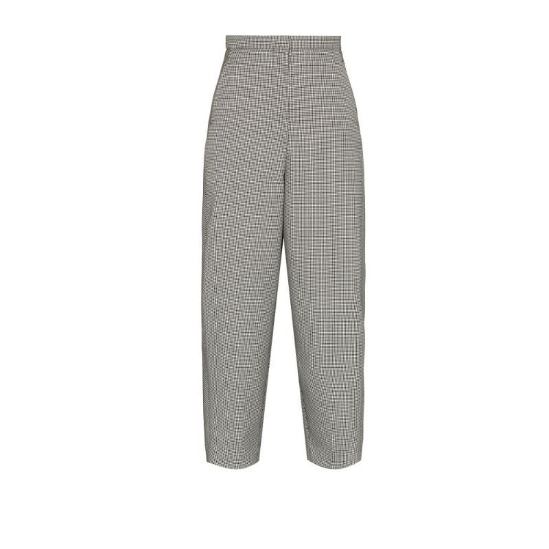 Cropped Houndstooth Trousers