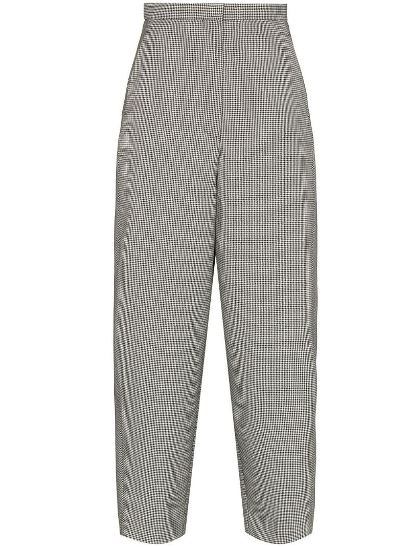 Cropped Houndstooth Trousers
