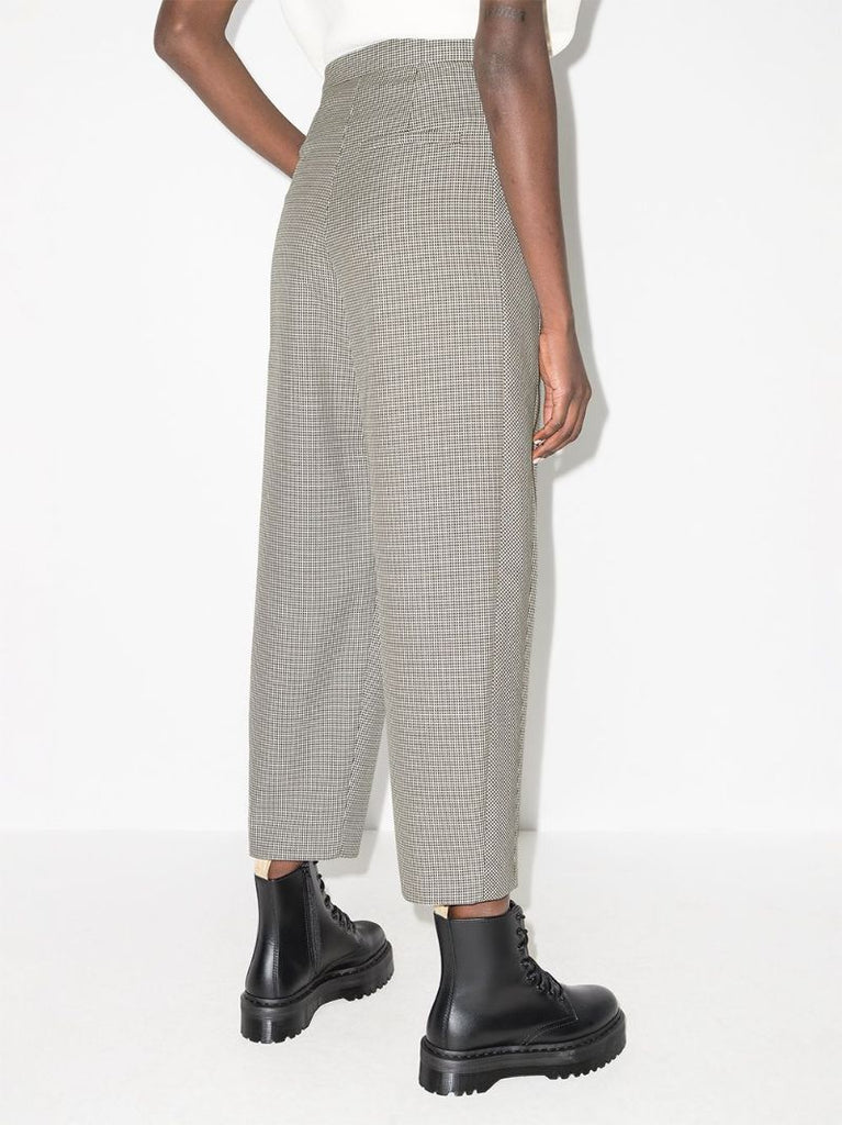 Cropped Houndstooth Trousers