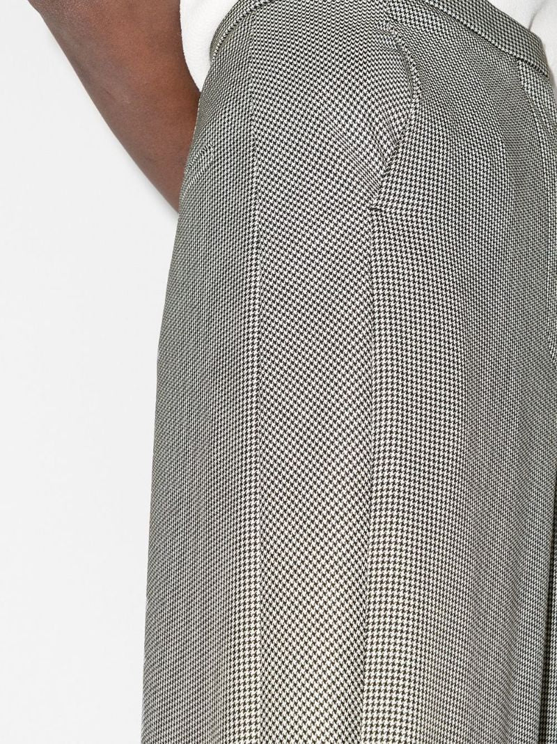 Cropped Houndstooth Trousers