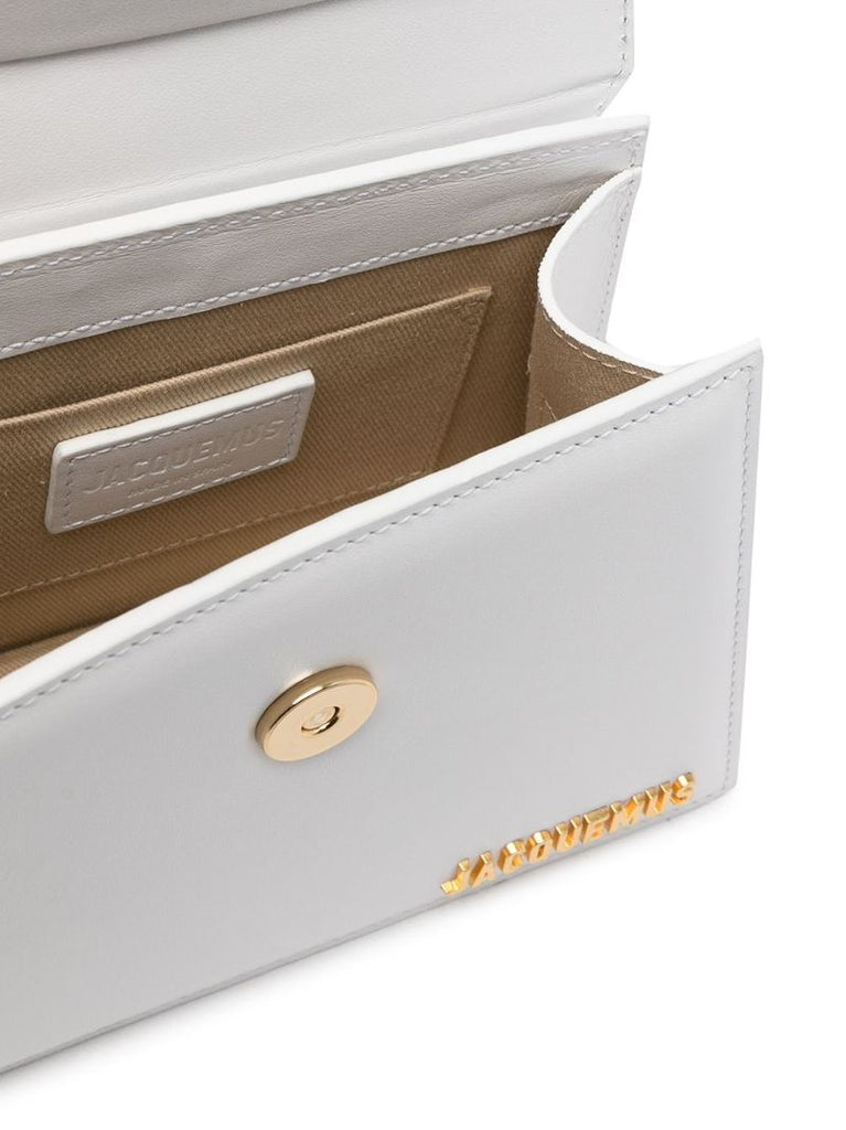 White Le Chiquito Noeud Top Handle Bag