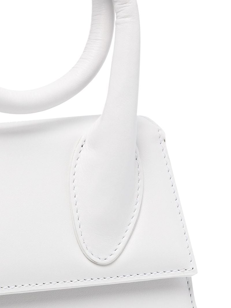 White Le Chiquito Noeud Top Handle Bag