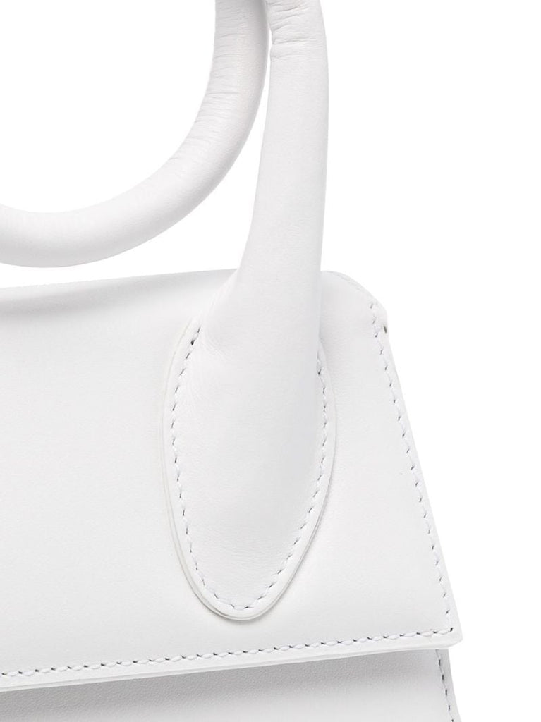 White Le Chiquito Noeud Top Handle Bag