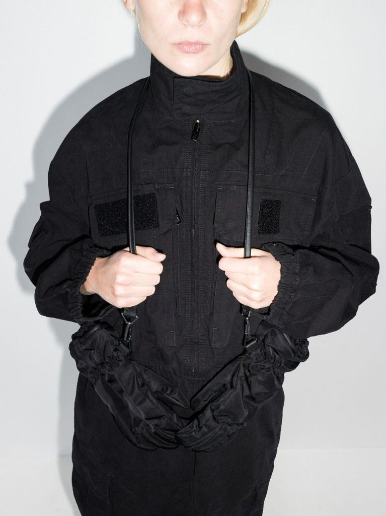 Black Cashmere Lined Leather Gloves