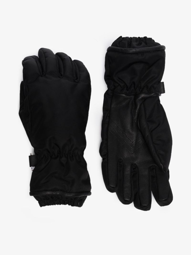 Black Cashmere Lined Leather Gloves