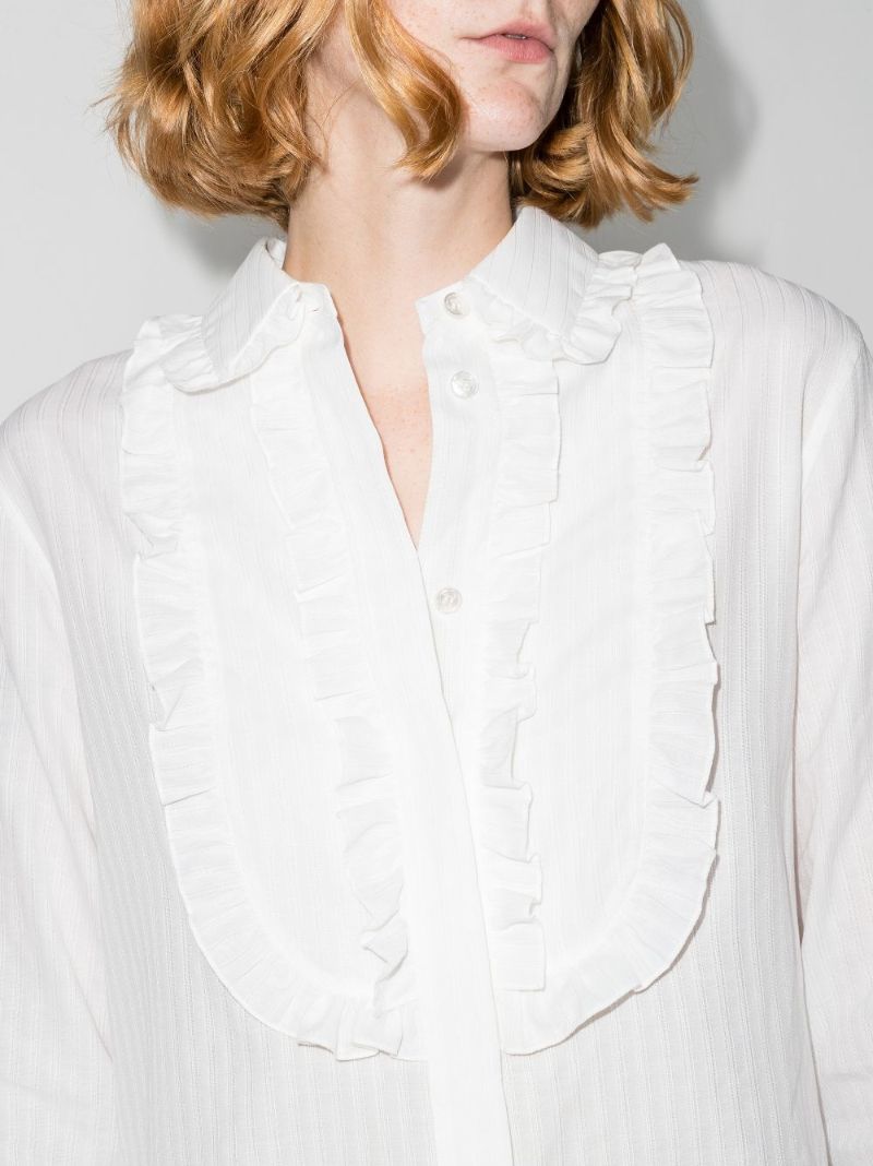 Ruffled Cotton Shirt