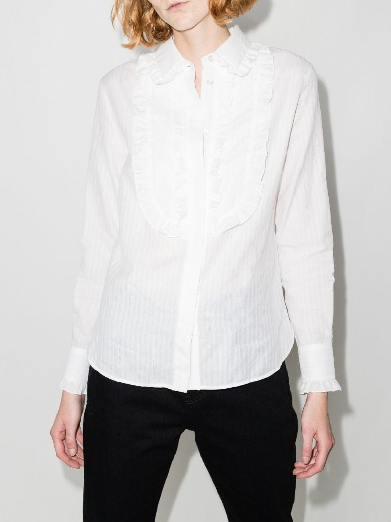 Ruffled Cotton Shirt
