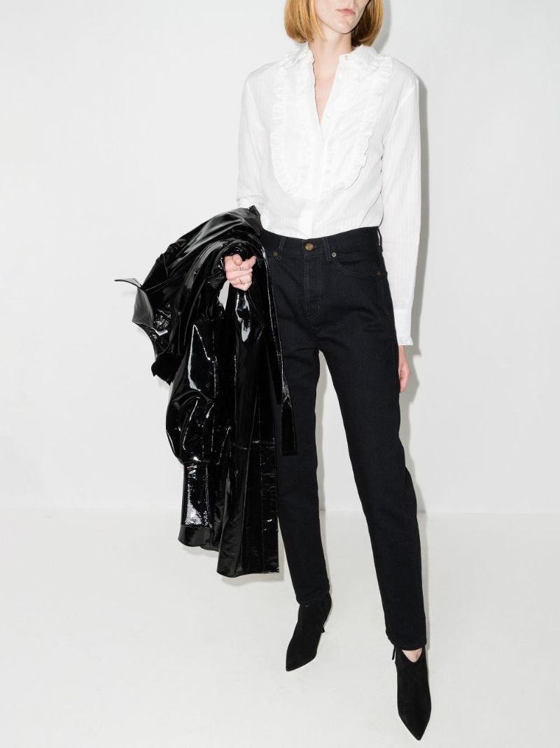 Ruffled Cotton Shirt
