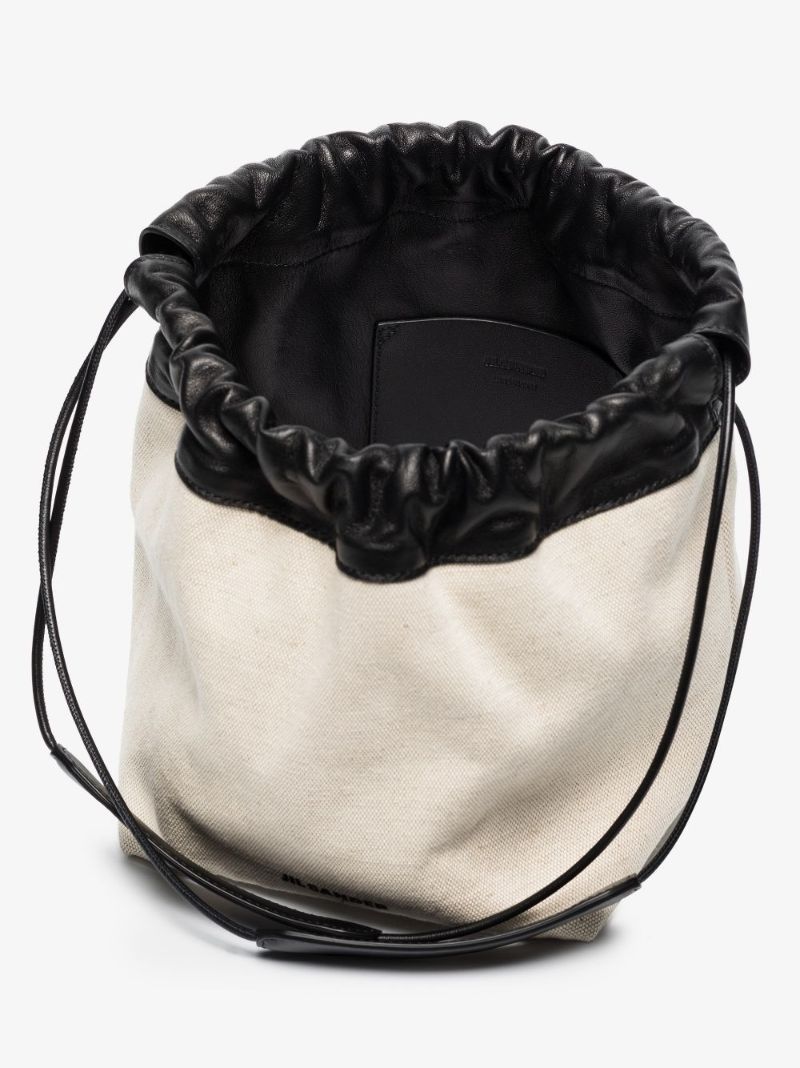 Neutral Small Drawstring Cross Body Bag