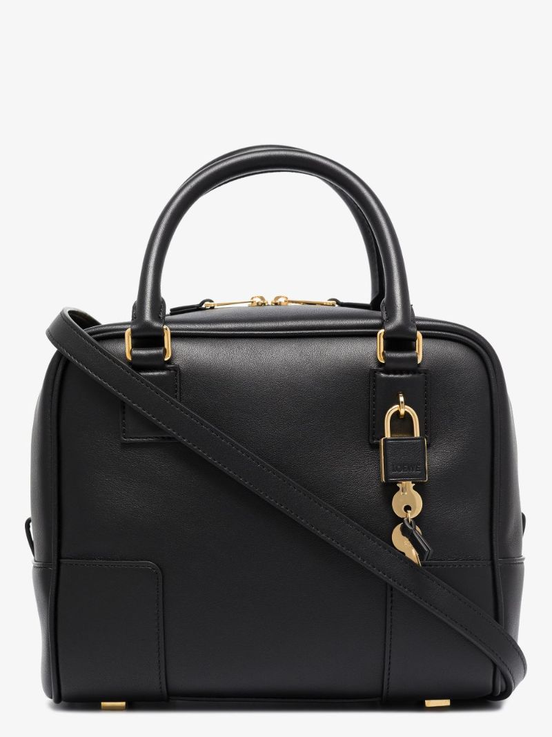 Black Amazona 19 Small Leather Top Handle Bag