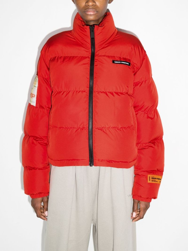 Logo Embroidered Puffer Jacket