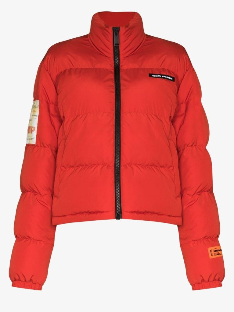 Logo Embroidered Puffer Jacket