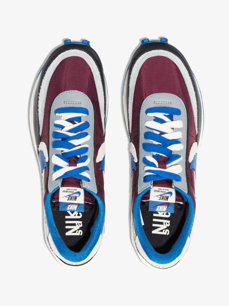 X Sacai X Undercover Red Ld Waffle Low-top Sneakers