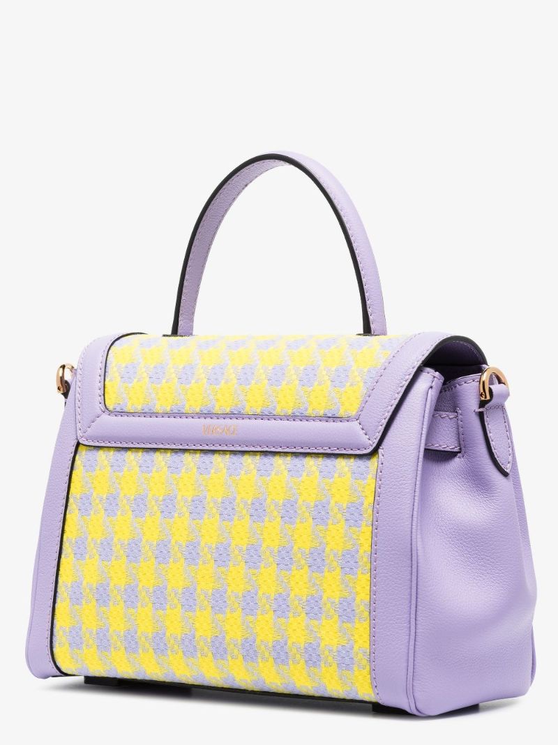 Purple Le Medusa Medium Leather Shoulder Bag