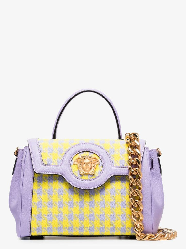 Purple Le Medusa Medium Leather Shoulder Bag