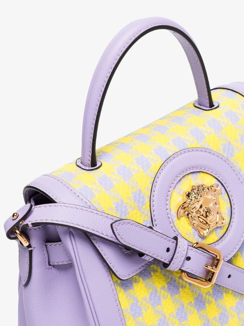 Purple Le Medusa Medium Leather Shoulder Bag
