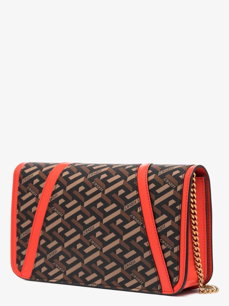 Red Virtus La Greca Shoulder Bag