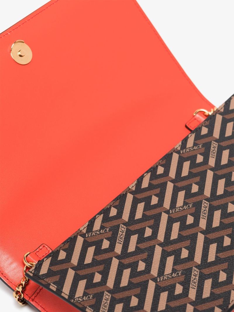 Red Virtus La Greca Shoulder Bag