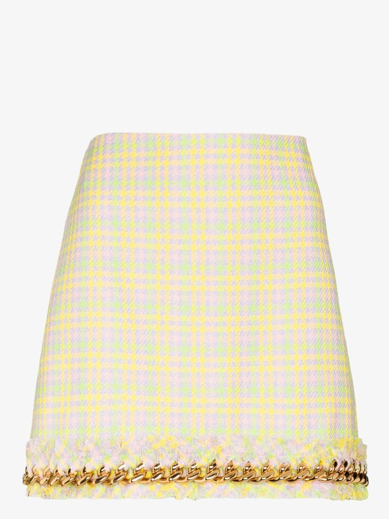 Chain Tweed Mini Skirt