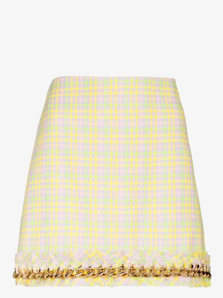 Chain Tweed Mini Skirt