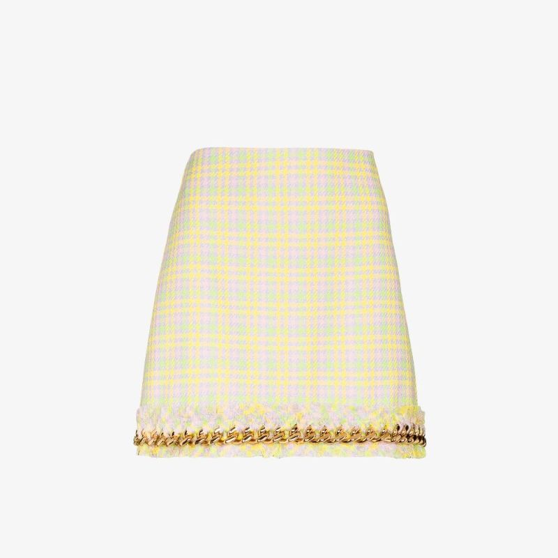 Chain Tweed Mini Skirt