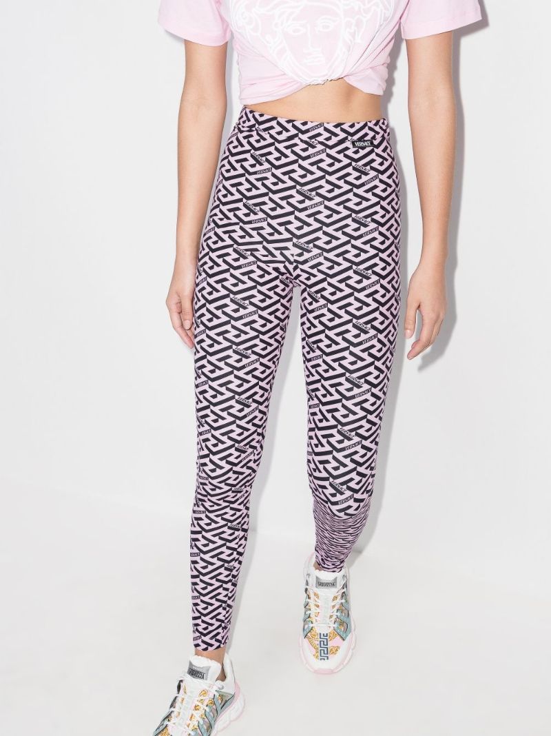 La Greca Print Leggings
