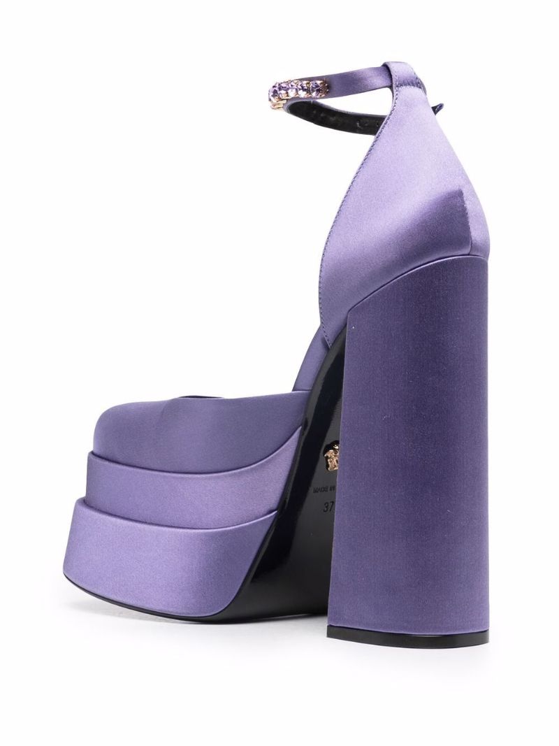 Purple Medusa Aevitas 155 Satin Pumps