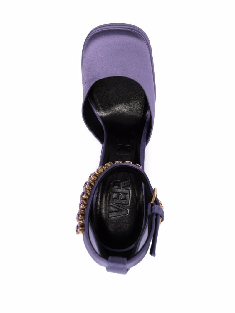 Purple Medusa Aevitas 155 Satin Pumps