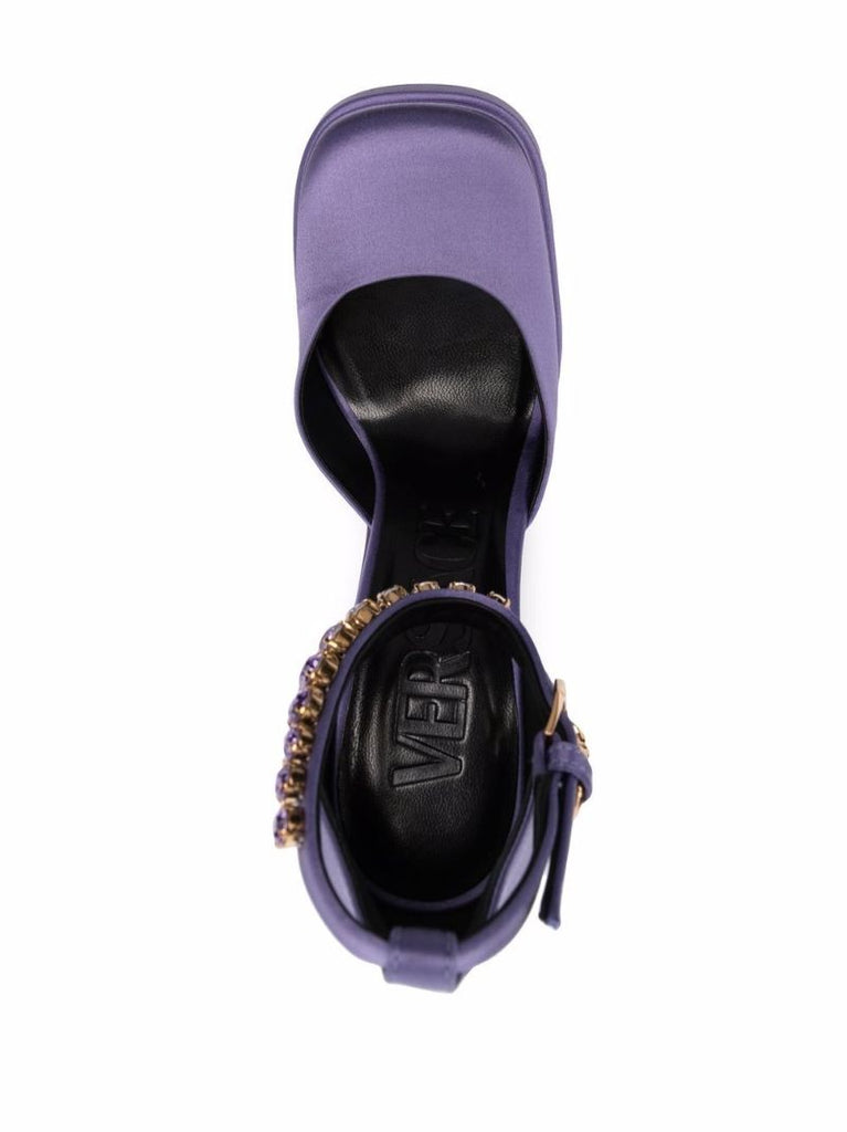 Purple Medusa Aevitas 155 Satin Pumps
