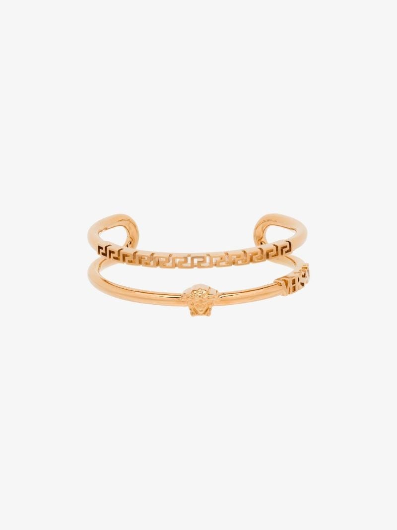 Gold Tone La Medusa Cuff Bracelet