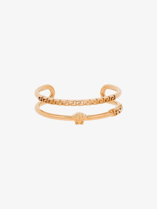 Gold Tone La Medusa Cuff Bracelet