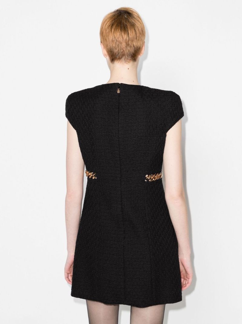 Chain Cotton Tweed Mini Dress