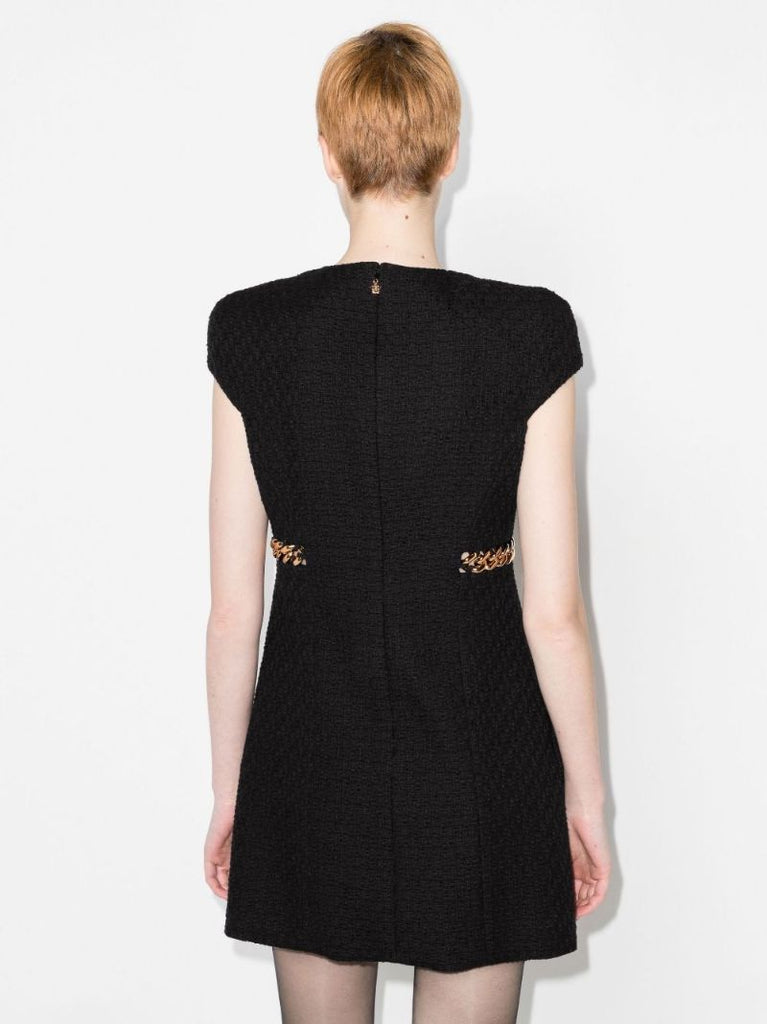 Chain Cotton Tweed Mini Dress