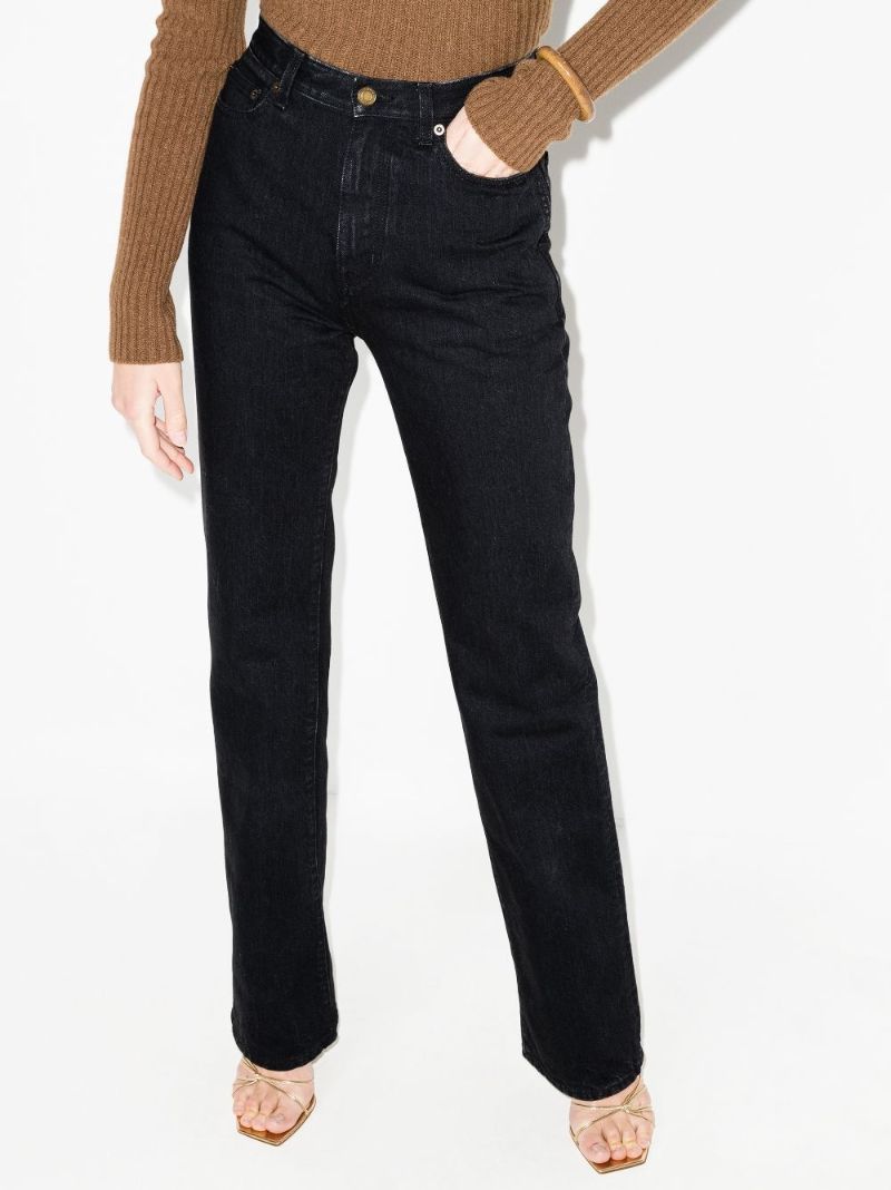 Black '90s Straight-leg Jeans