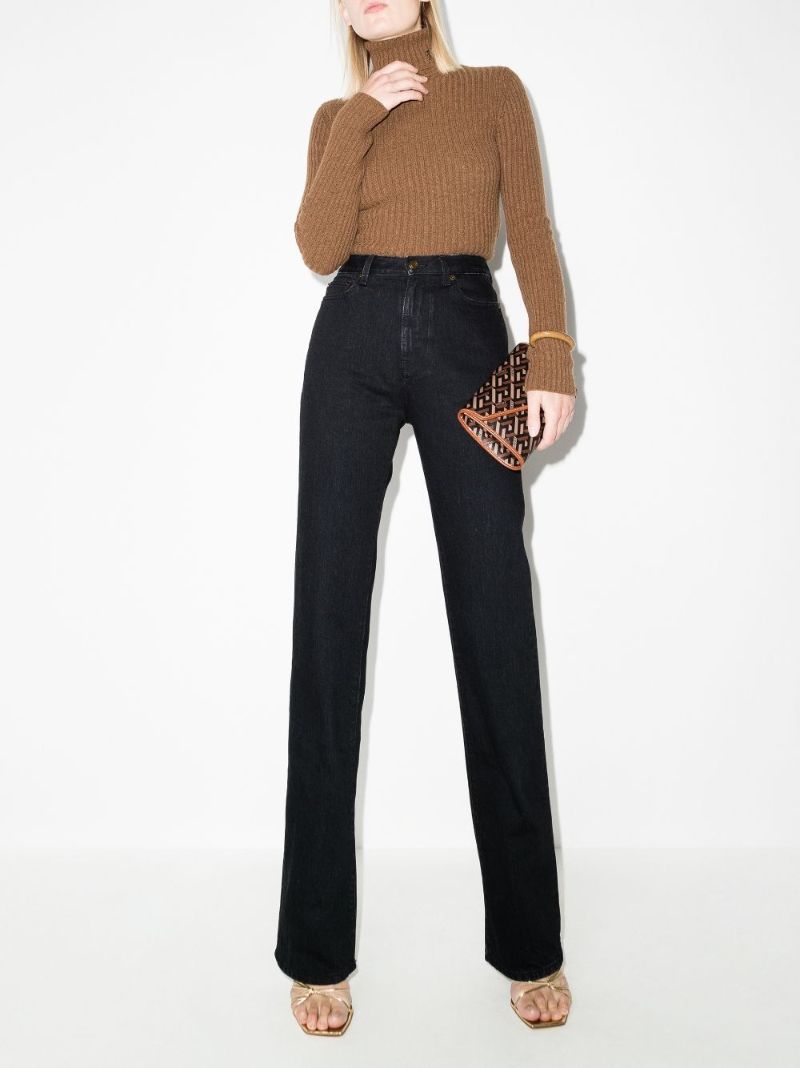 Black '90s Straight-leg Jeans