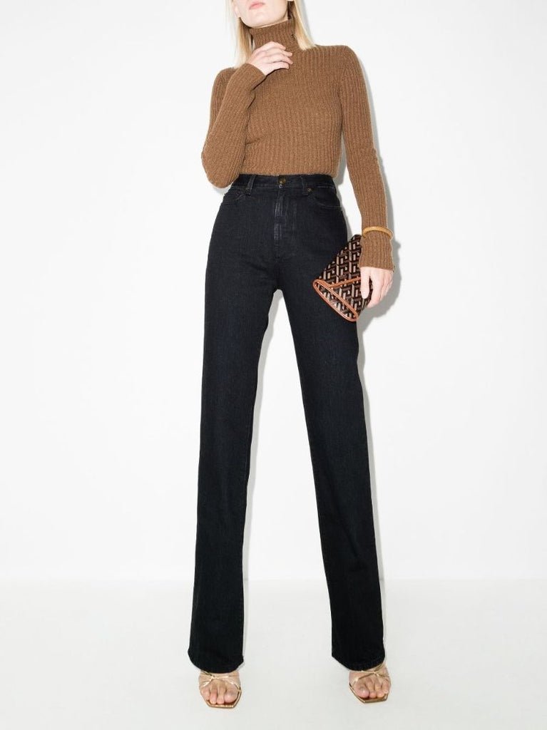 Black '90s Straight-leg Jeans