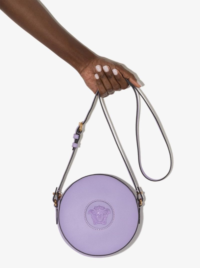 Lilac La Medusa Leather Cross Body Bag
