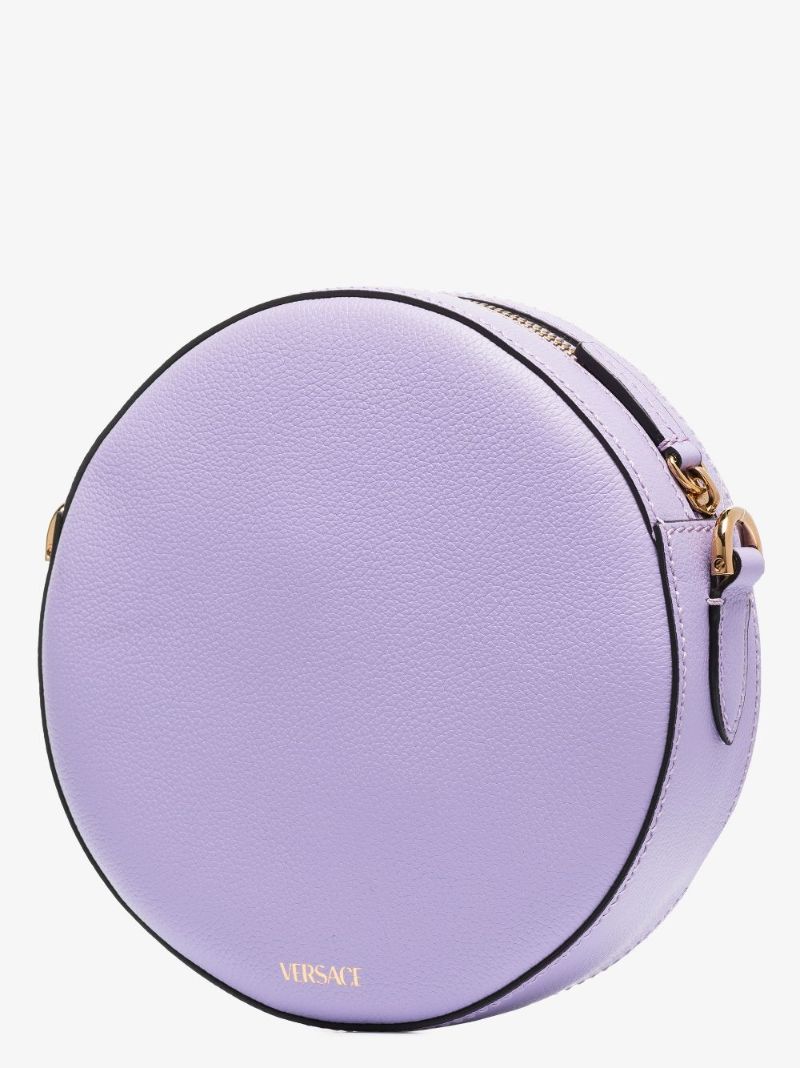 Lilac La Medusa Leather Cross Body Bag