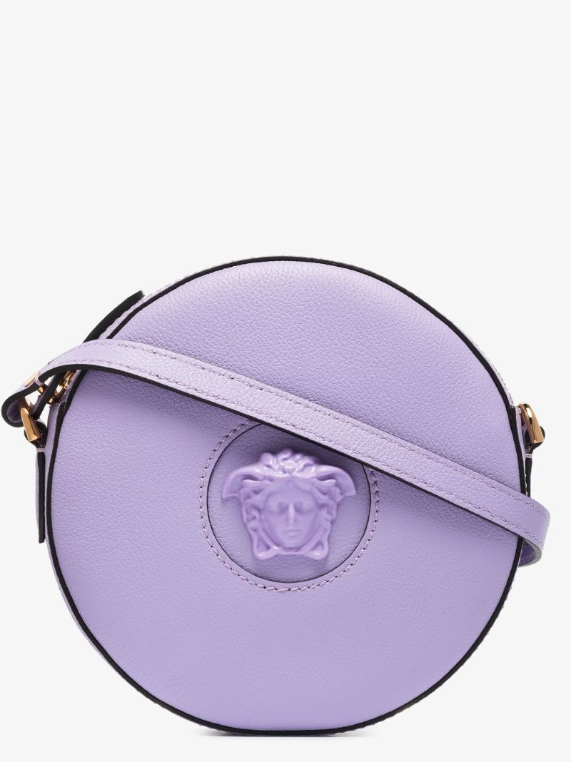 Lilac La Medusa Leather Cross Body Bag