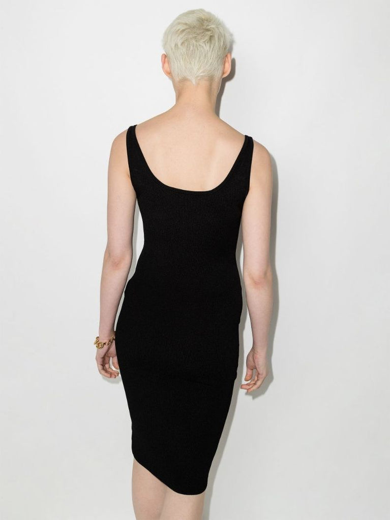 Medusa Buckle Knitted Midi Dress