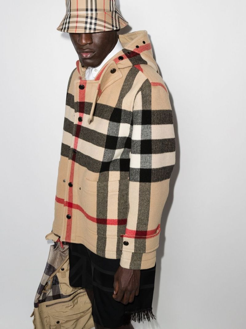 Neutral House Check Hooded Jacket