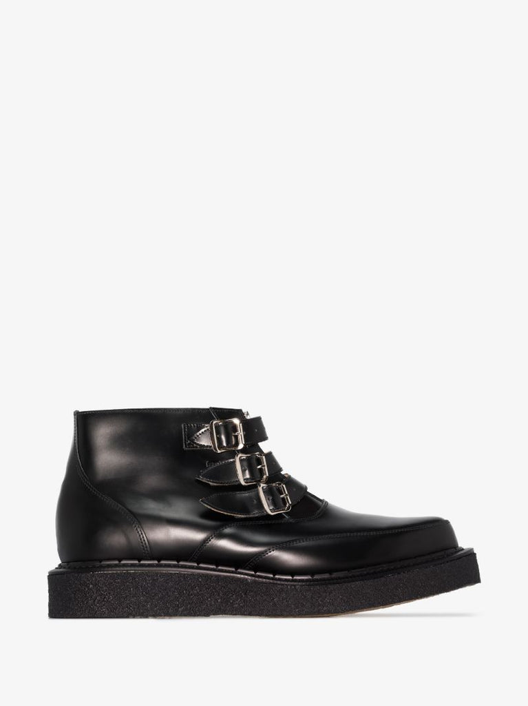 X George Cox Black Belted Creeper Boots