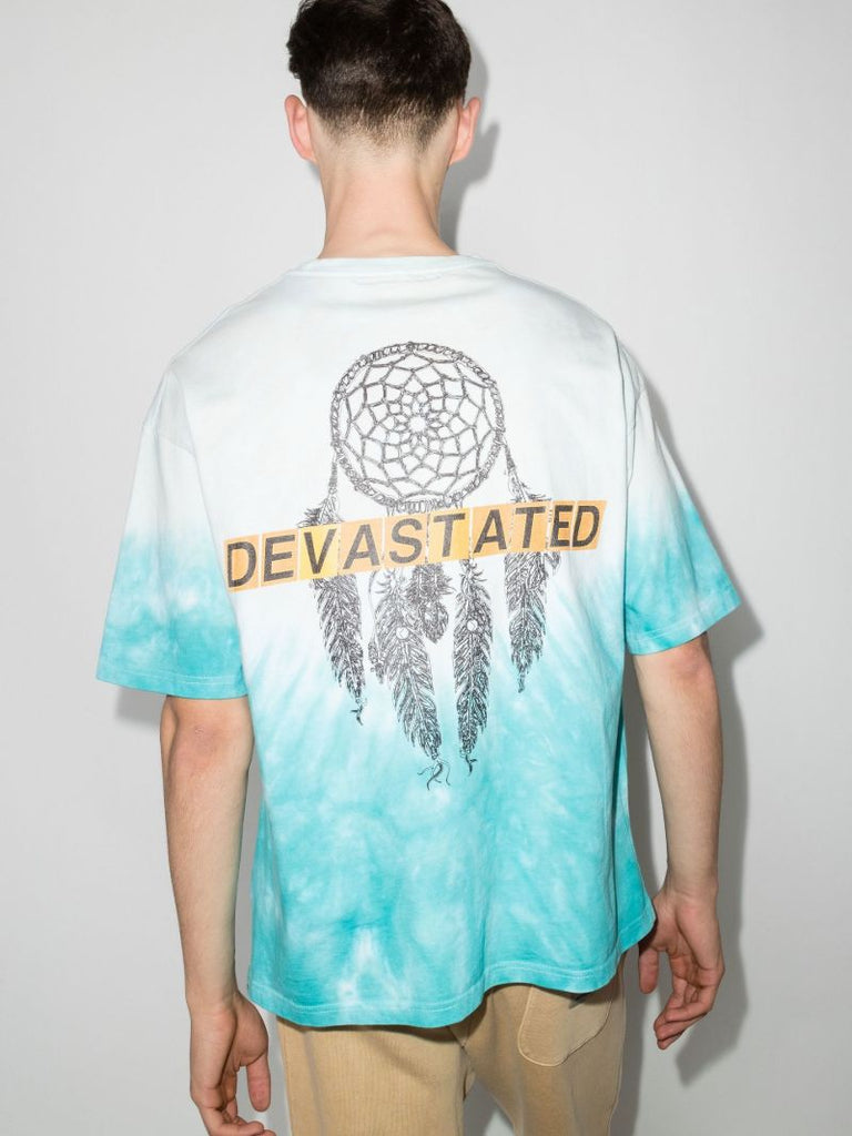Logo Tie-dye Cotton T-shirt
