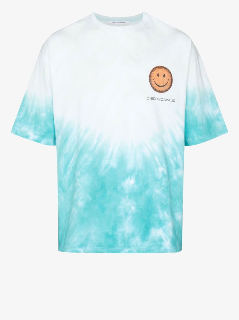Logo Tie-dye Cotton T-shirt