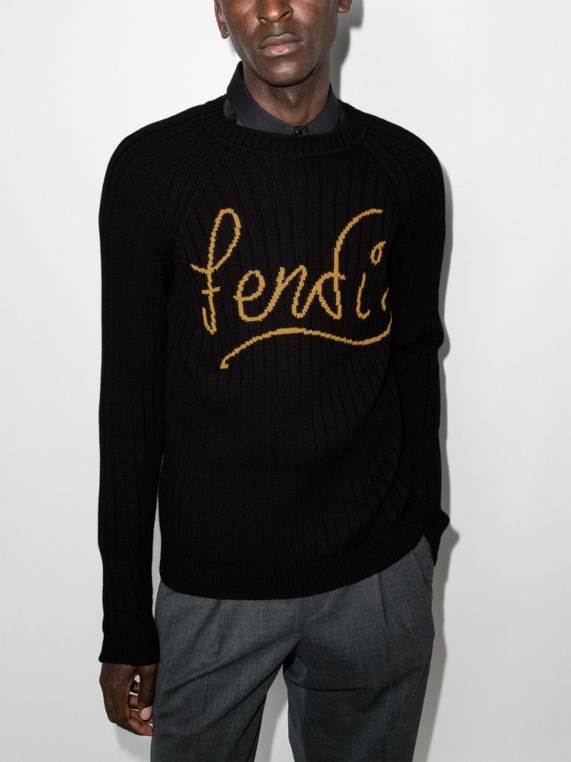 X Noel Fielding Intarsia Logo Sweater
