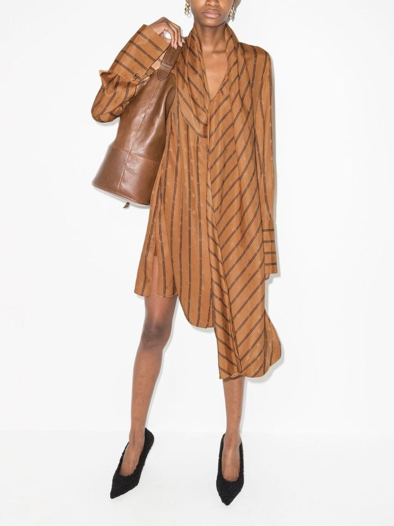 Karligraphy Silk Mini Dress