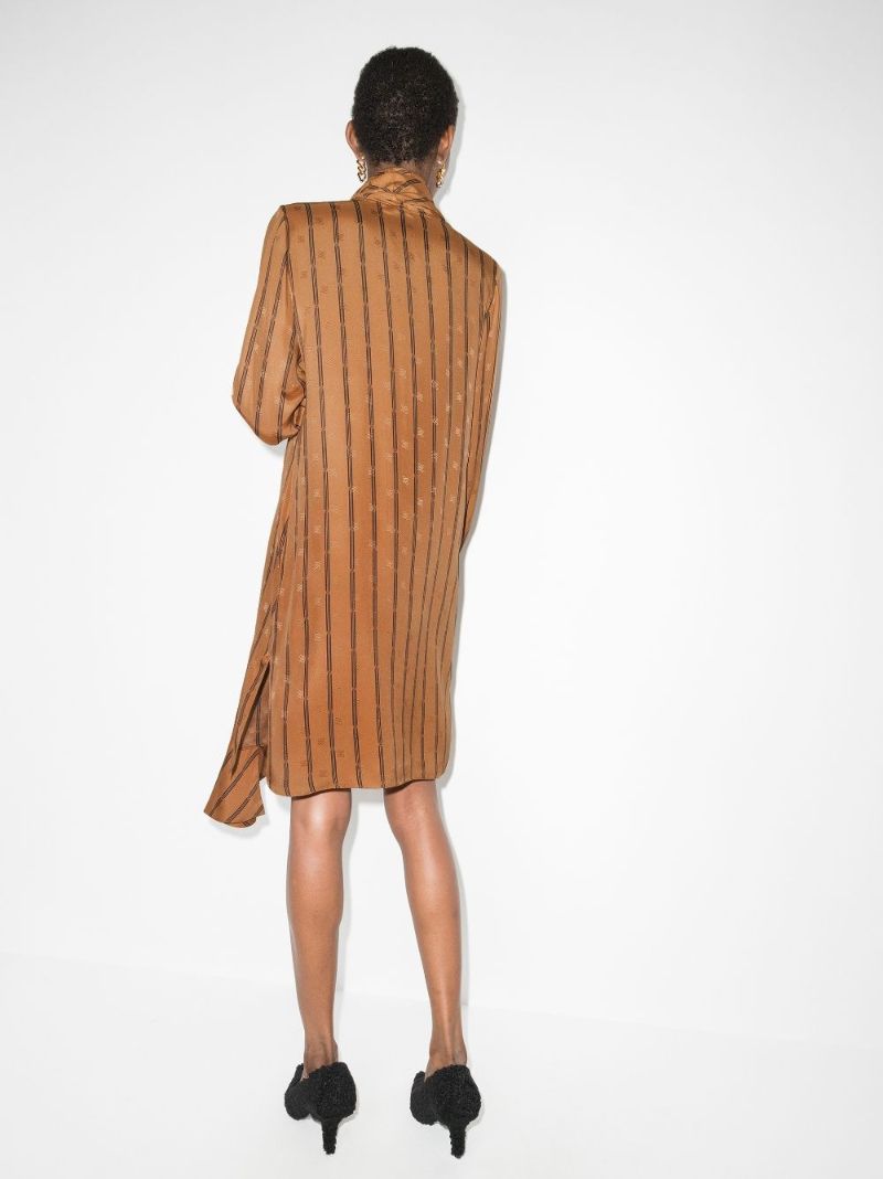 Karligraphy Silk Mini Dress