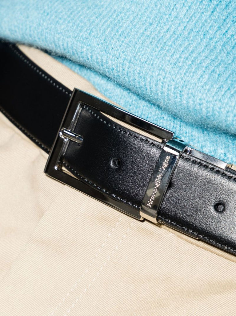Black Reversible Leather Belt