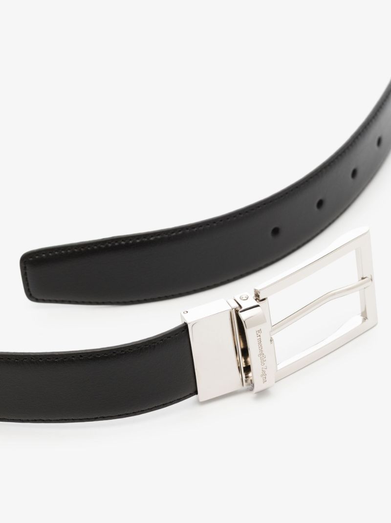 Black Reversible Leather Belt