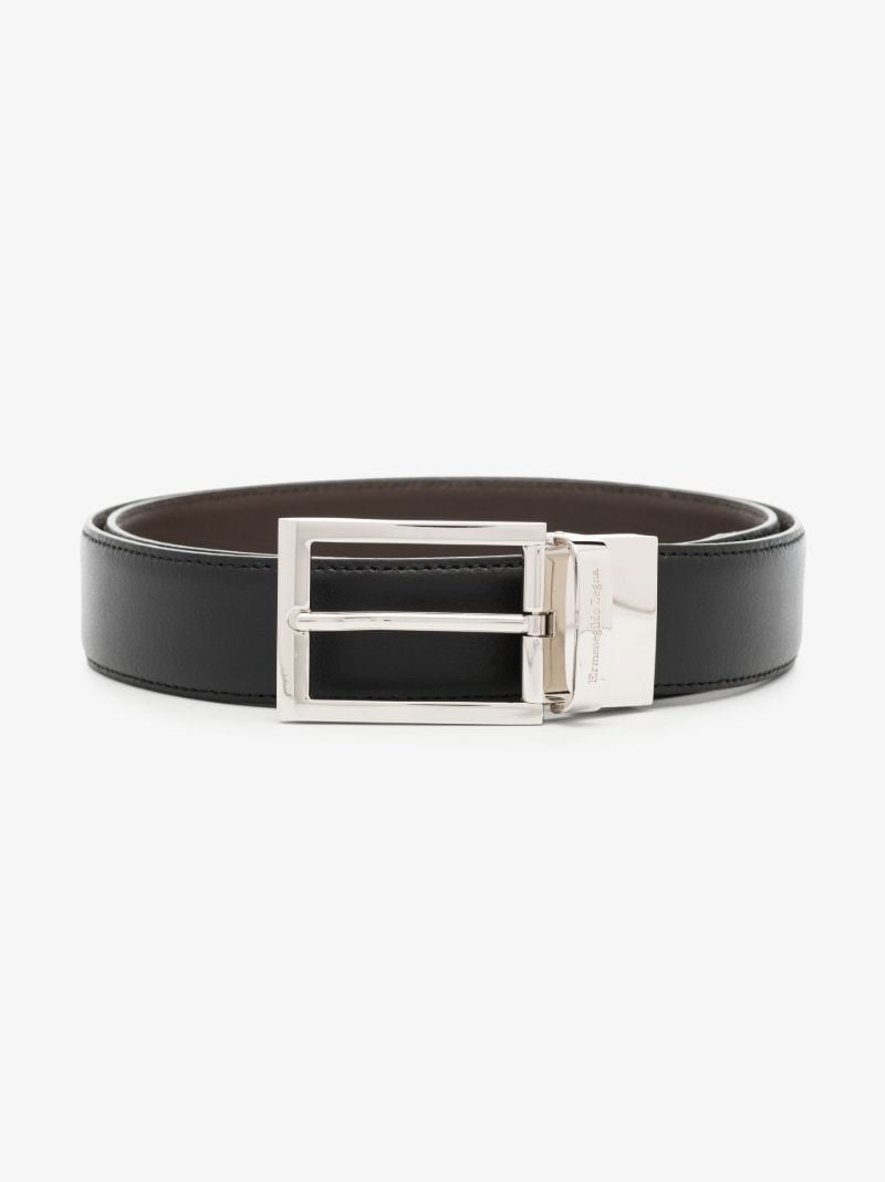 Black Reversible Leather Belt